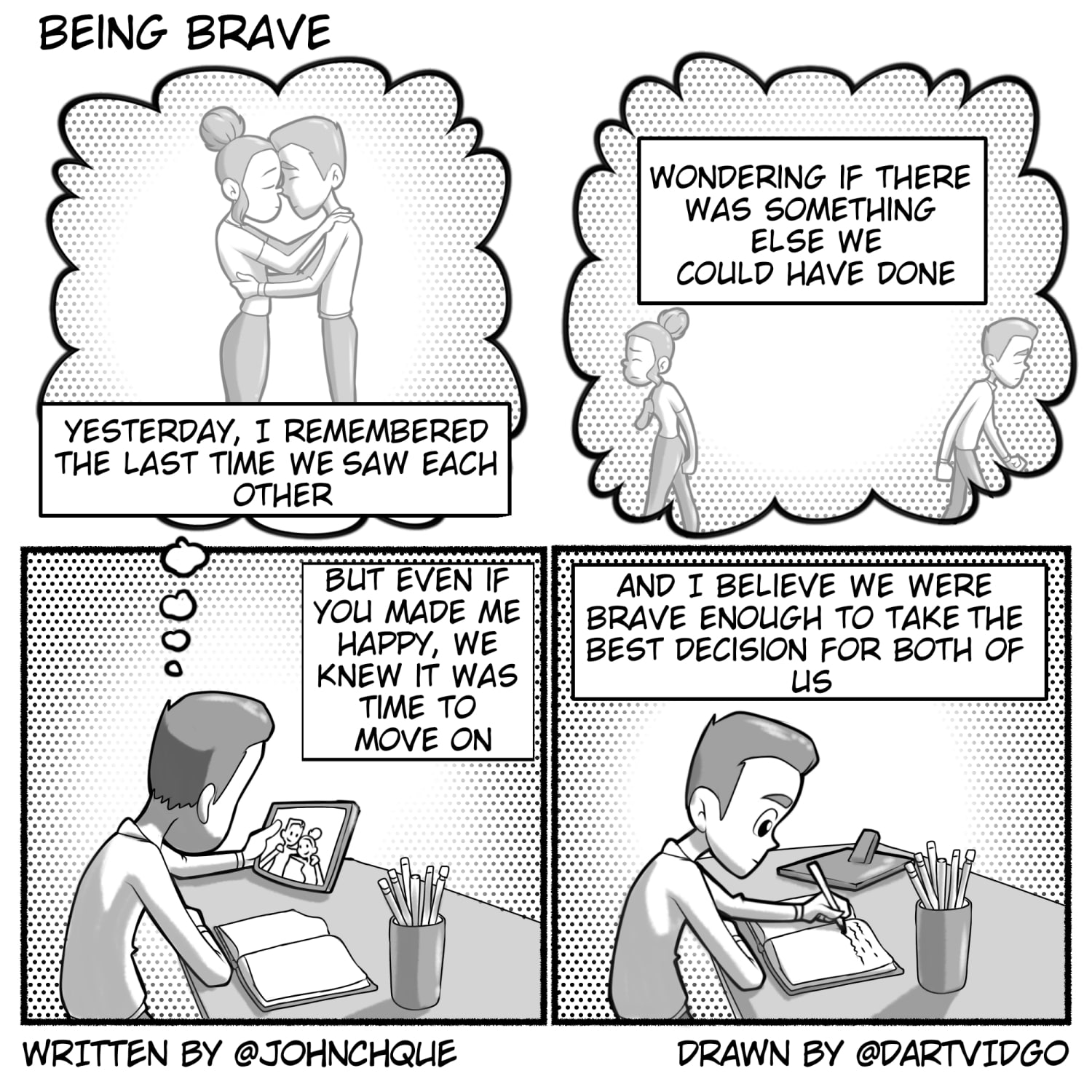 Letting Go Comics 1 - Being brave